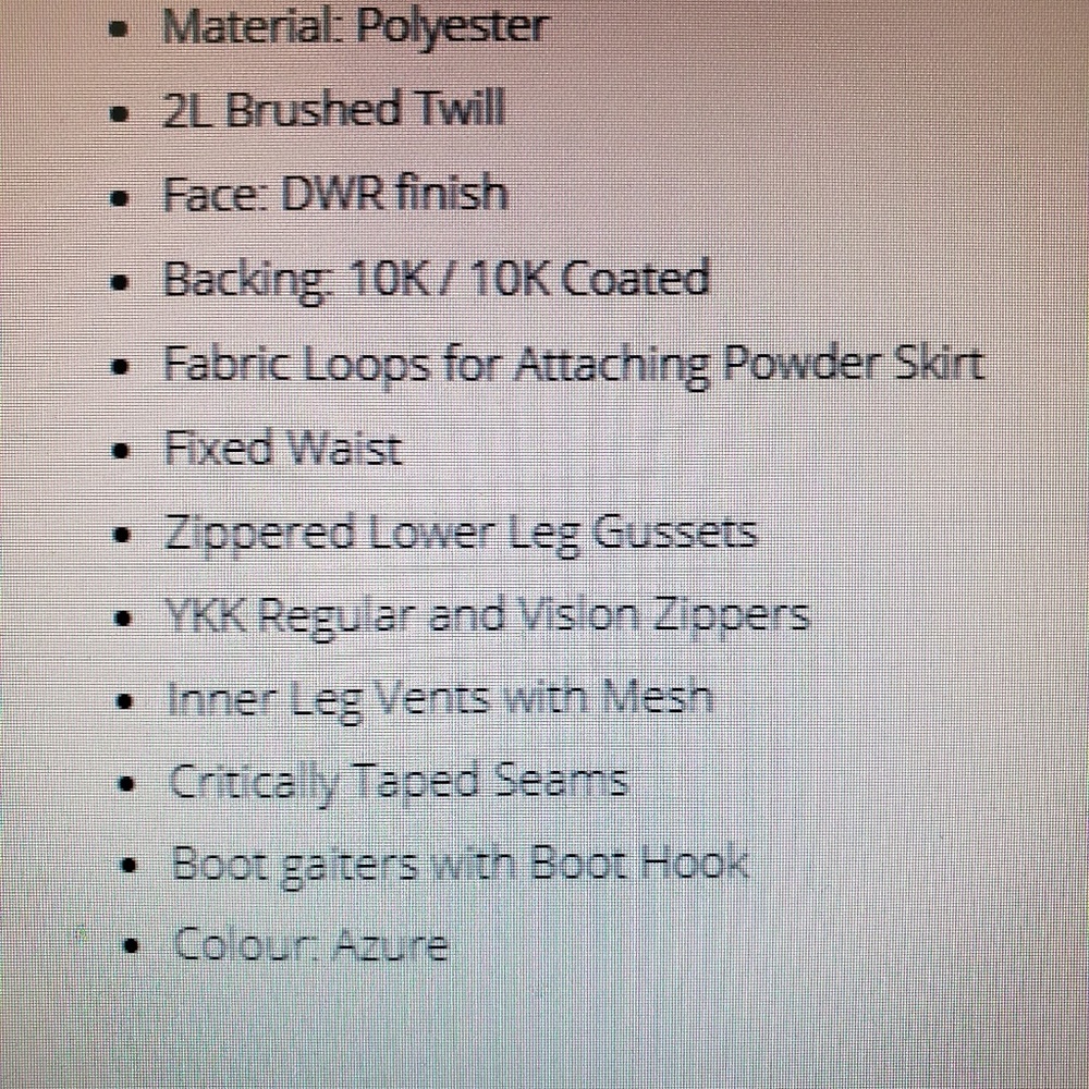 Dakine Aqua/Blue Snowboard or Ski Pants 🏂 ⛷️ 🏔️ - Picture 7 of 10